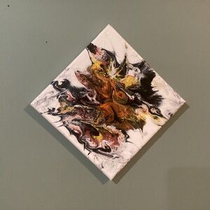 Abstract Canvas Art with Bold Colors